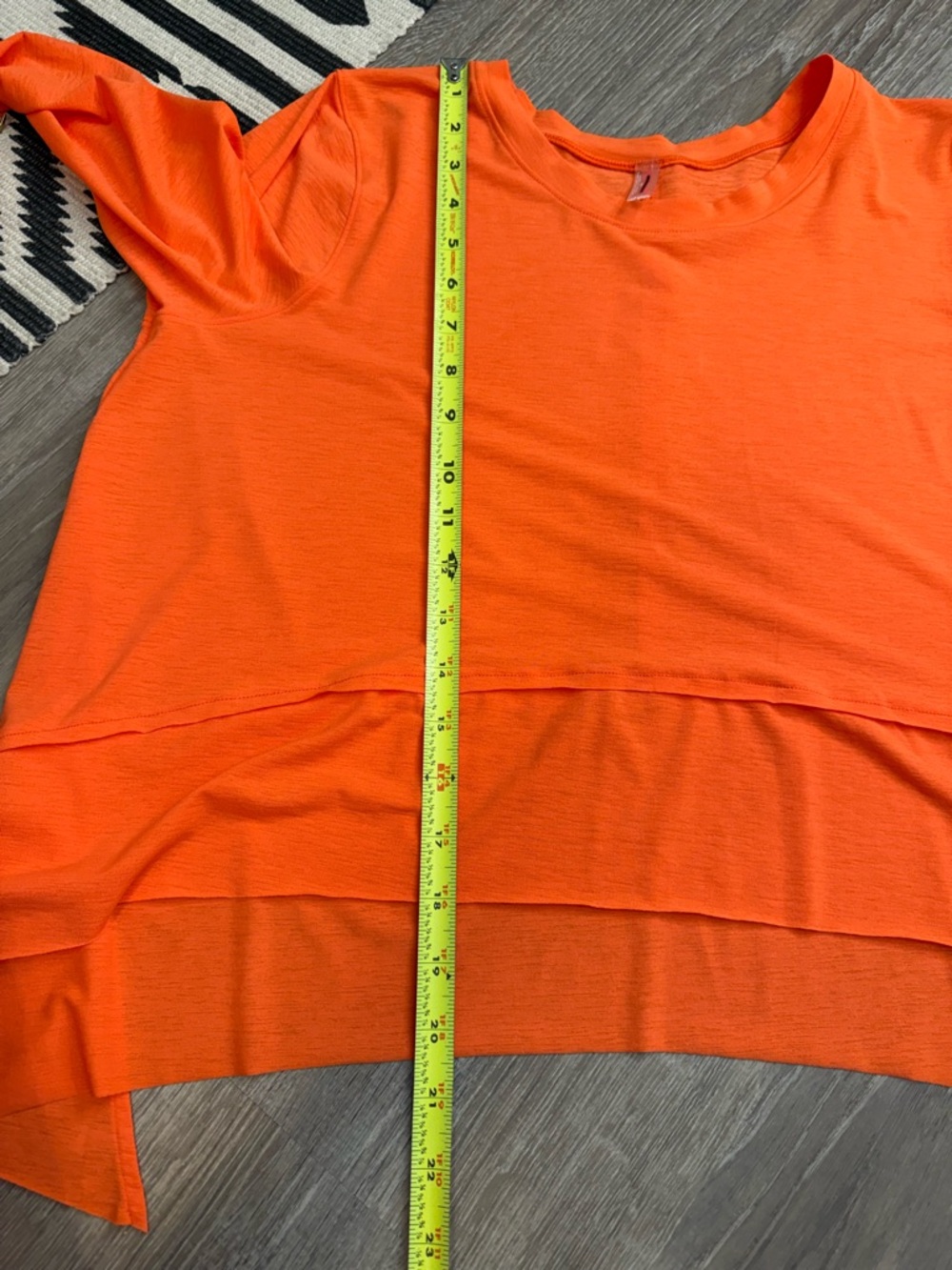 Free People Movement Tempo Long Sleeve Tee Orange Medium - Picture 8 of 10